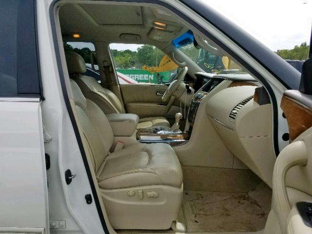 JN8AZ2NE3B9004363 - 2011 INFINITI QX56 WHITE photo 5