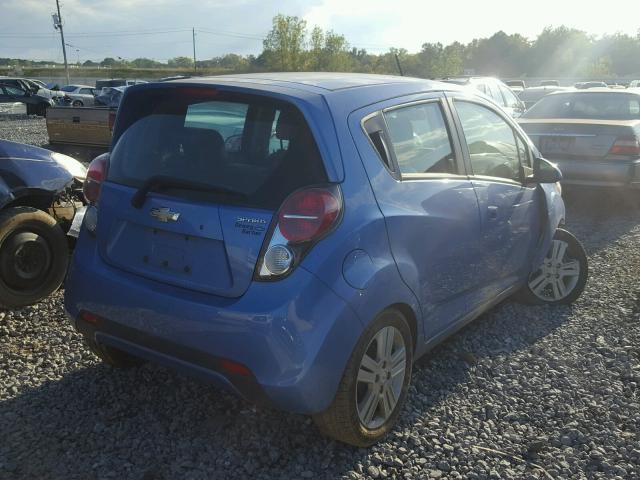 KL8CA6S96EC402161 - 2014 CHEVROLET SPARK LS BLUE photo 4