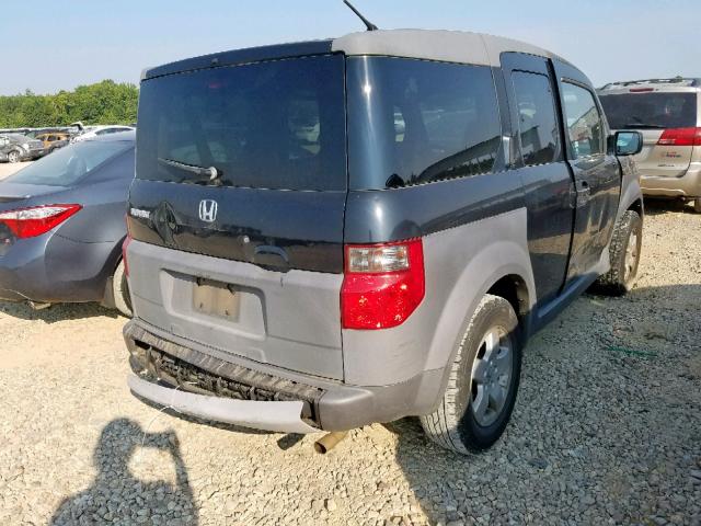 5J6YH18513L004394 - 2003 HONDA ELEMENT EX BLACK photo 4