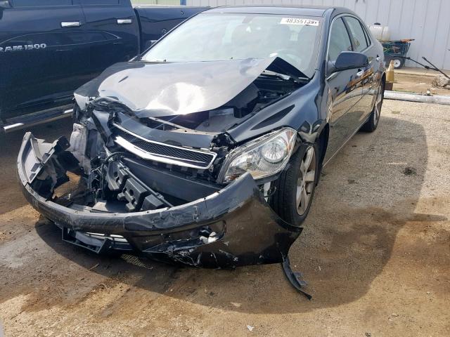 1G1ZC5E04CF148828 - 2012 CHEVROLET MALIBU 1LT BLACK photo 2
