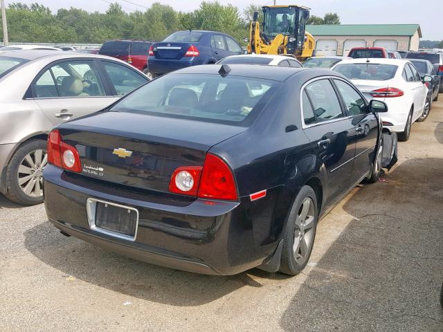 1G1ZC5E04CF148828 - 2012 CHEVROLET MALIBU 1LT BLACK photo 4