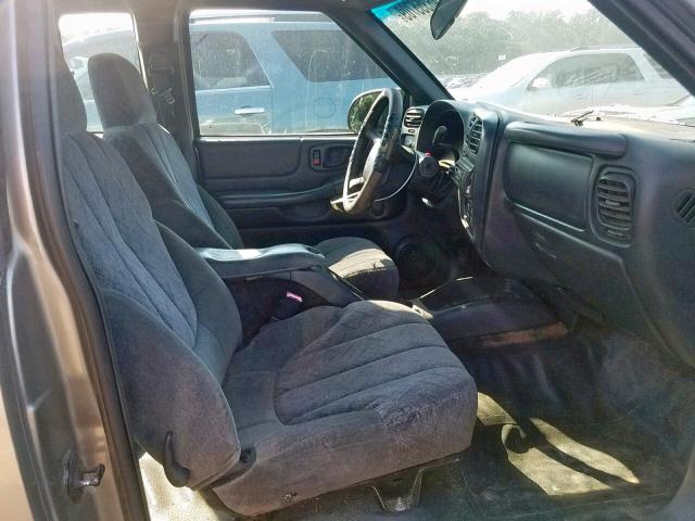 1GTDT19W028117507 - 2002 GMC SONOMA GRAY photo 5