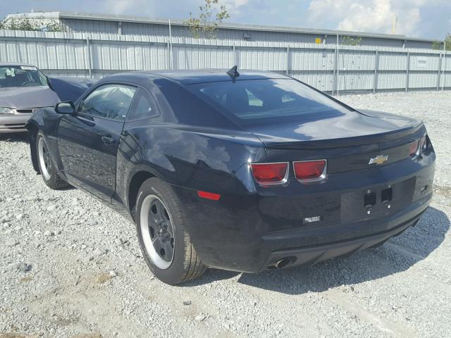 2G1FA1E35D9152988 - 2013 CHEVROLET CAMARO LS BLACK photo 3