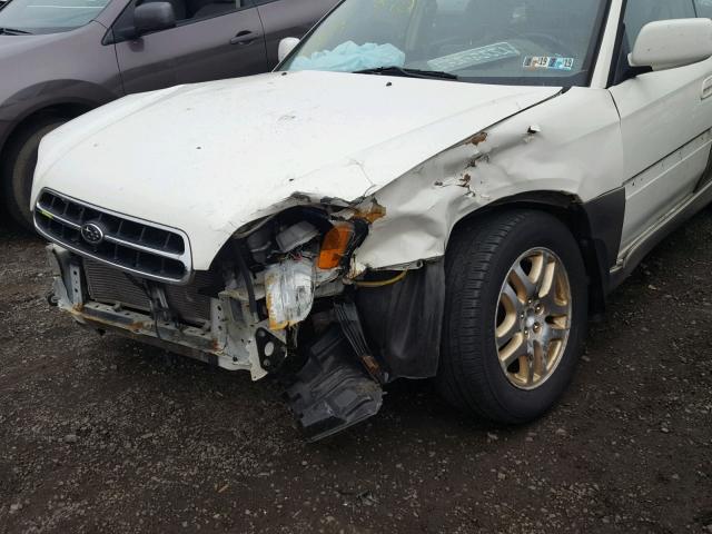 4S3BH686217663284 - 2001 SUBARU LEGACY OUT WHITE photo 10