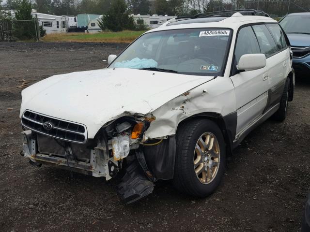 4S3BH686217663284 - 2001 SUBARU LEGACY OUT WHITE photo 2