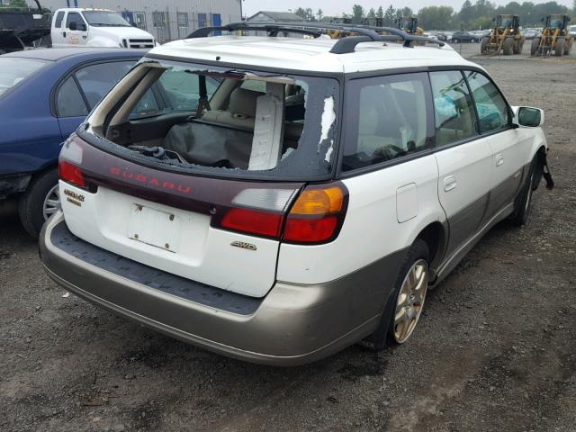 4S3BH686217663284 - 2001 SUBARU LEGACY OUT WHITE photo 4