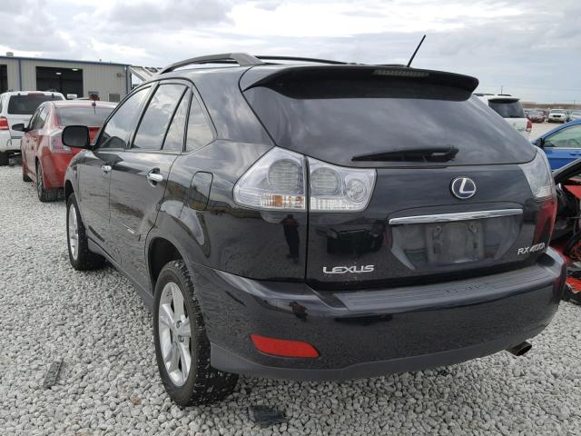 JTJHW31U782851620 - 2008 LEXUS RX 400H BLACK photo 3