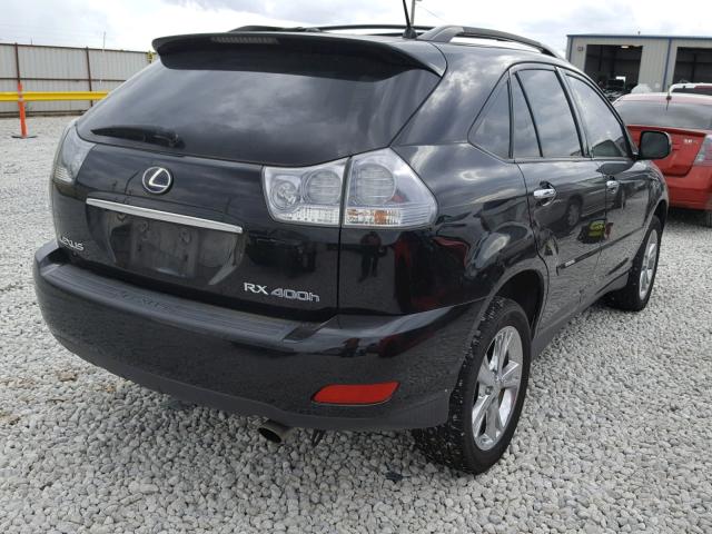 JTJHW31U782851620 - 2008 LEXUS RX 400H BLACK photo 4