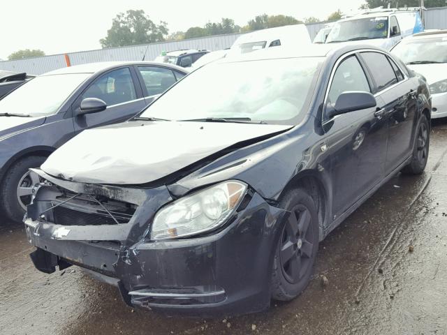 1G1ZG57B88F195726 - 2008 CHEVROLET MALIBU LS BLACK photo 2