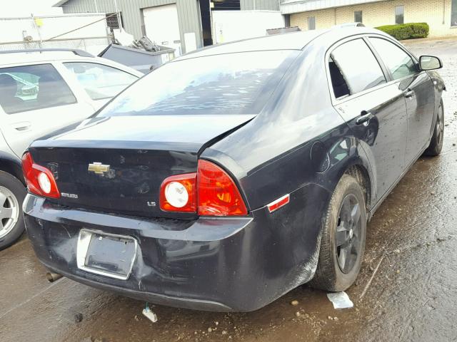 1G1ZG57B88F195726 - 2008 CHEVROLET MALIBU LS BLACK photo 4