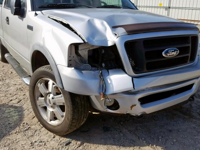 1FTPX145X6NA19088 - 2006 FORD F150 SILVER photo 9