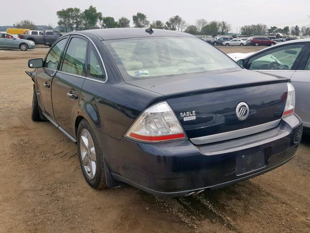 1MEHM42W88G603344 - 2008 MERCURY SABLE PREM BLUE photo 3