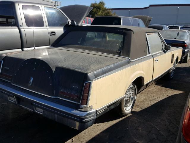 1MRBP98F0DY601382 - 1983 LINCOLN MARK VI BEIGE photo 4