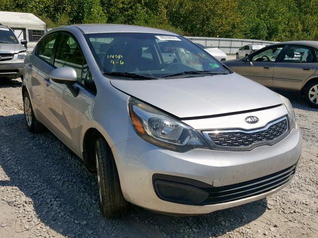 KNADN4A34D6216209 - 2013 KIA RIO EX SILVER photo 1