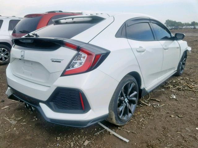 SHHFK7H46KU204941 - 2019 HONDA CIVIC SPOR WHITE photo 4