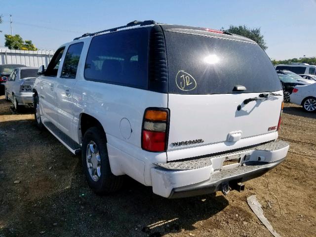 1GKFK66U55J253399 - 2005 GMC YUKON XL D WHITE photo 3