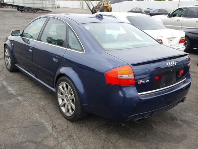 WUAPV54B83N904827 - 2003 AUDI RS6 BLUE photo 3