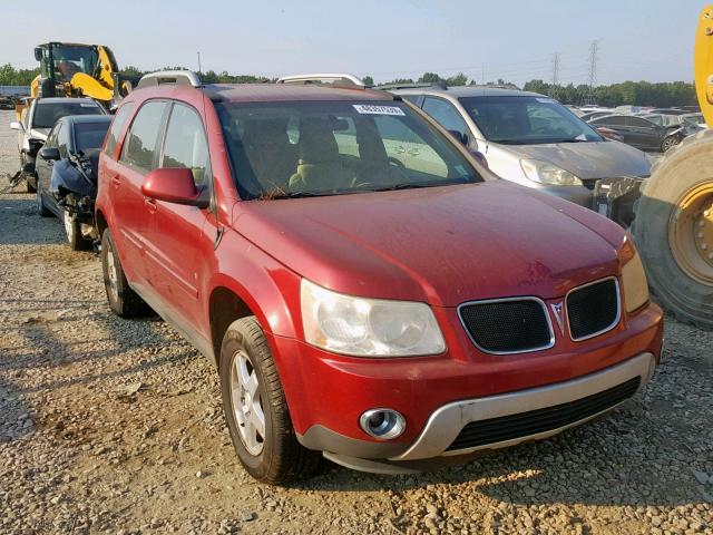 2CKDL63F766115019 - 2006 PONTIAC TORRENT MAROON photo 1