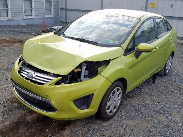 3FADP4BJ6BM174042 - 2011 FORD FIESTA SE GREEN photo 2