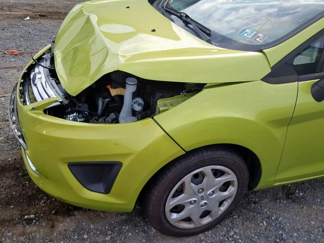 3FADP4BJ6BM174042 - 2011 FORD FIESTA SE GREEN photo 9