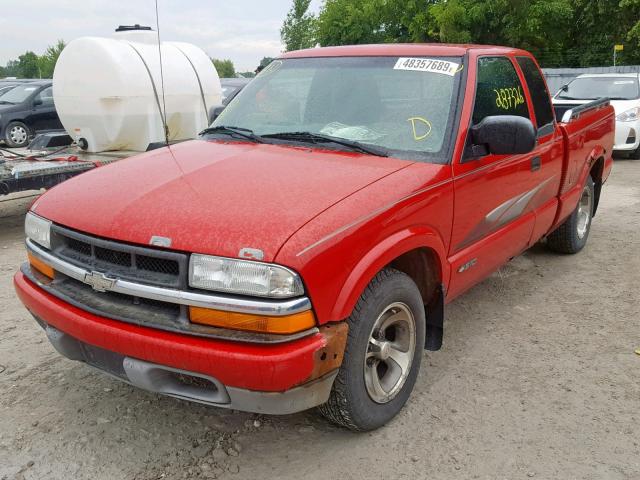 1GCCS19W028137786 - 2002 CHEVROLET S TRUCK S1 RED photo 2