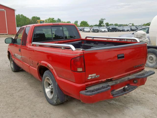 1GCCS19W028137786 - 2002 CHEVROLET S TRUCK S1 RED photo 3