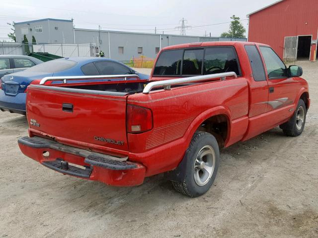 1GCCS19W028137786 - 2002 CHEVROLET S TRUCK S1 RED photo 4