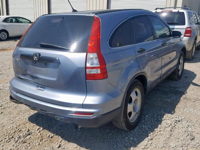 3CZRE3H34BG700492 - 2011 HONDA CR-V LX BLUE photo 4