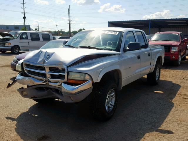 1B7HG2AN31S301212 - 2001 DODGE DAKOTA QUA SILVER photo 2