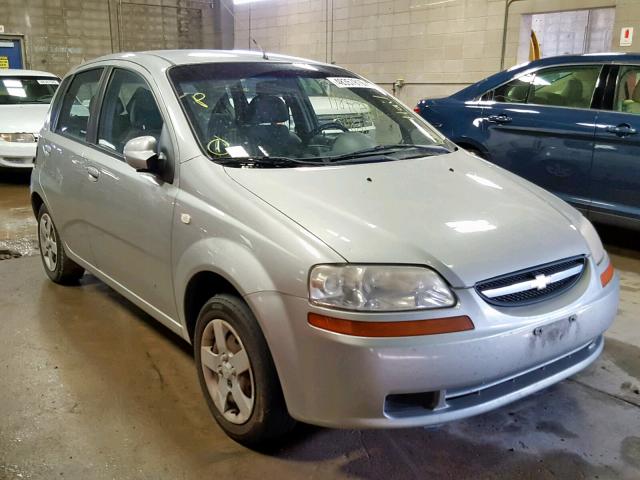 KL1TD62645B424385 - 2005 CHEVROLET AVEO BASE 银色 照片 1