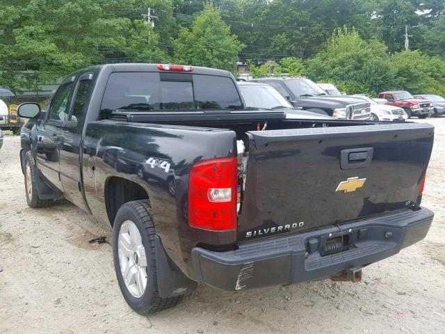 1GCEK19J07Z511473 - 2007 CHEVROLET SILVERADO BLACK photo 3