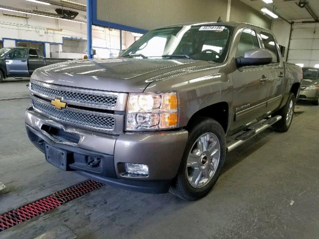 3GCPKTE73CG241695 - 2012 CHEVROLET SILVERADO BROWN photo 2