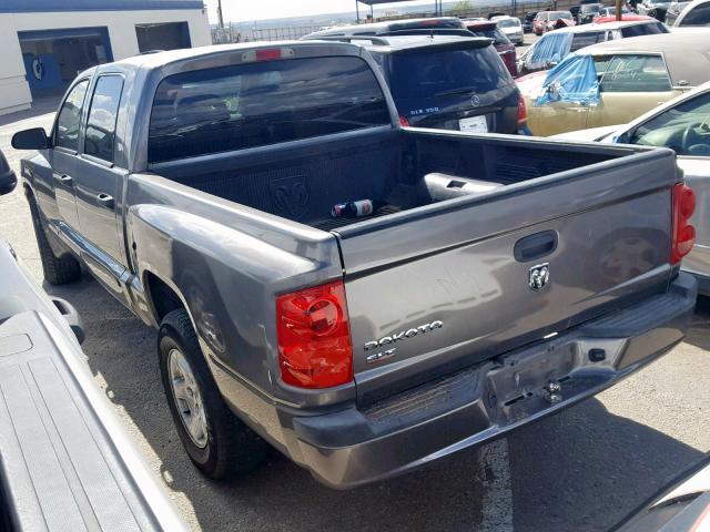 1D7HE48K15S183248 - 2005 DODGE DAKOTA QUA GRAY photo 3