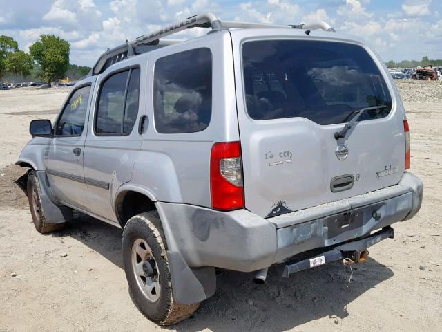 5N1ED28T34C625013 - 2004 NISSAN XTERRA XE SILVER photo 3