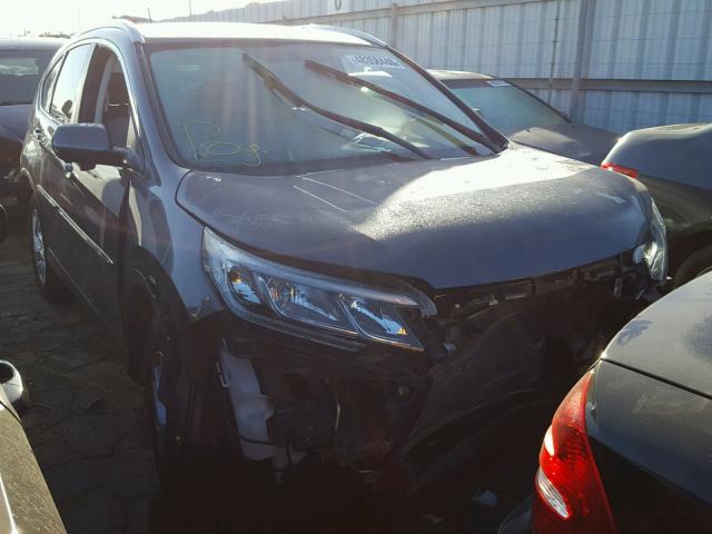 2HKRM4H74FH662342 - 2015 HONDA CR-V EXL SILVER photo 1