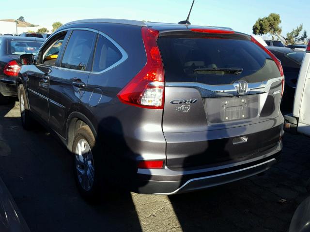 2HKRM4H74FH662342 - 2015 HONDA CR-V EXL SILVER photo 3