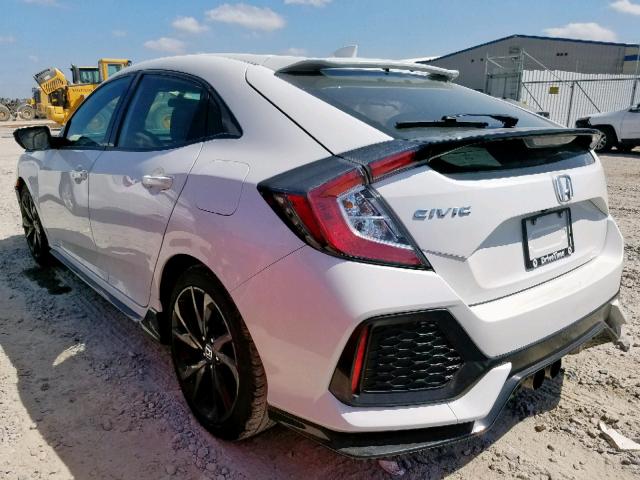 SHHFK7H48JU408848 - 2018 HONDA CIVIC SPOR WHITE photo 3