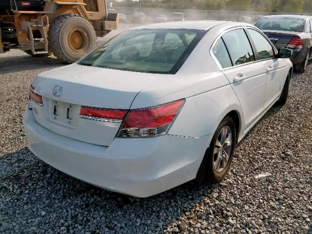 1HGCP2F49BA147544 - 2011 HONDA ACCORD LXP WHITE photo 4