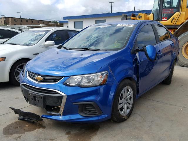 1G1JB5SH8H4141801 - 2017 CHEVROLET SONIC LS 蓝色 照片 2