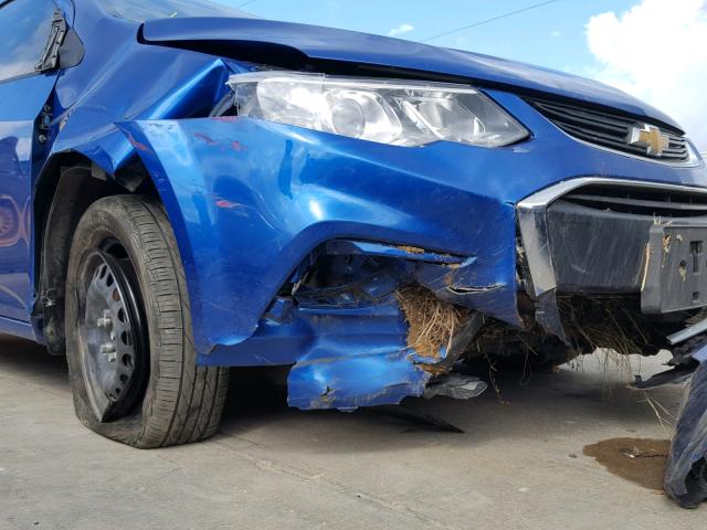 1G1JB5SH8H4141801 - 2017 CHEVROLET SONIC LS 蓝色 照片 9