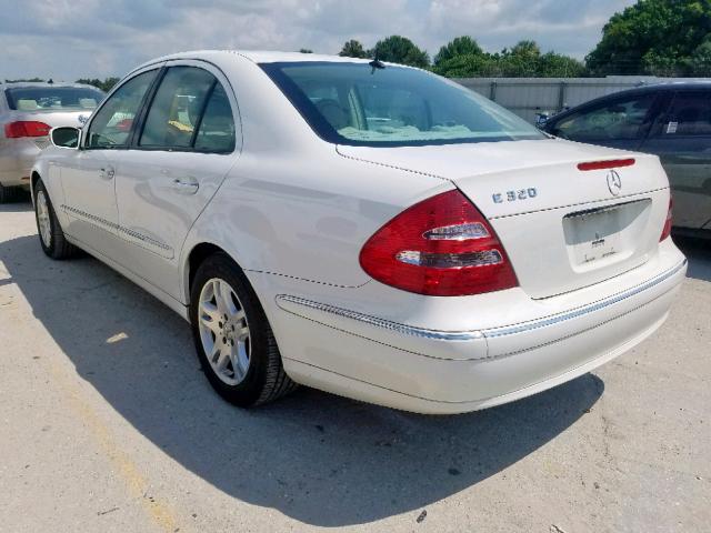 WDBUF65JX3A144897 - 2003 MERCEDES-BENZ E 320 WHITE photo 3