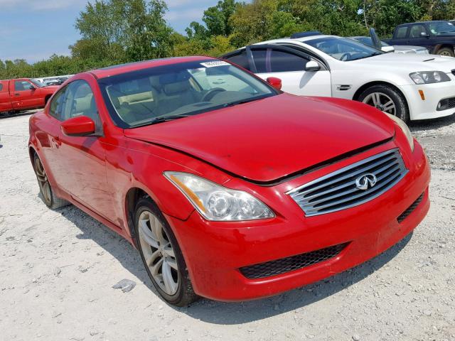 JNKCV64F09M651116 - 2009 INFINITI G37 RED photo 1