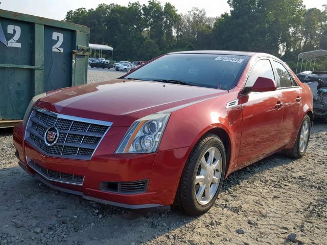 1G6DP57V380118702 - 2008 CADILLAC CTS HI FEA RED photo 2