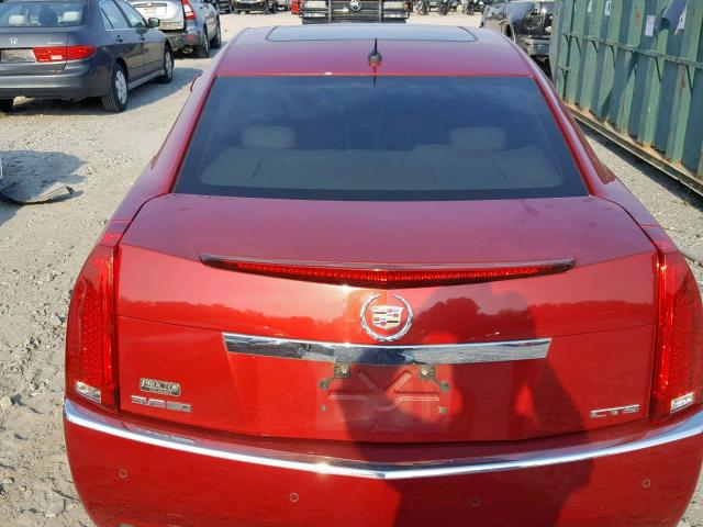 1G6DP57V380118702 - 2008 CADILLAC CTS HI FEA RED photo 9