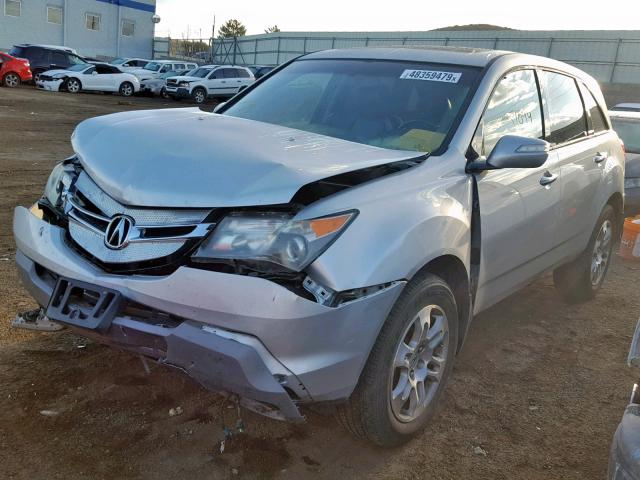 2HNYD282X9H527605 - 2009 ACURA MDX SILVER photo 2