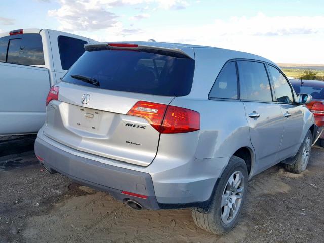 2HNYD282X9H527605 - 2009 ACURA MDX SILVER photo 4