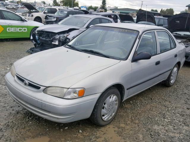 1NXBR12E0XZ187963 - 1999 TOYOTA COROLLA VE SILVER photo 2