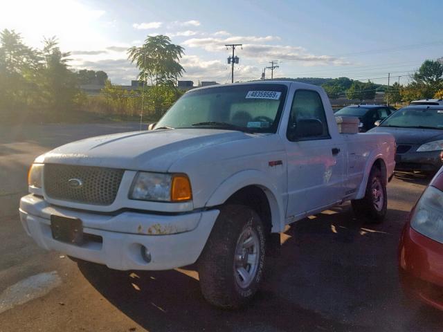 1FTYR10U43TA11023 - 2003 FORD RANGER WHITE photo 2