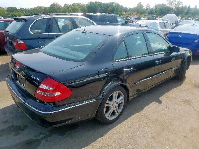 WDBUF83J54X159532 - 2004 MERCEDES-BENZ E 500 4MAT BLACK photo 4