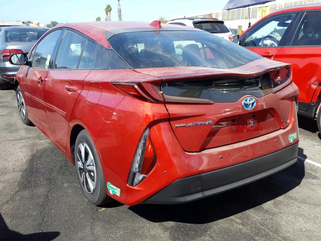 JTDKARFPXH3061218 - 2017 TOYOTA PRIUS PRIM 红色 照片 3